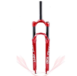 FGVBC Spares Suspension Fork Bike, 29 Inch MTB Fork, 1-1 / 8"28.6 Mm Straight Pipe Magnesium Alloy Gas Fork Disc Brake Bicycle Suspension Fork Travel 120mm Suspension Fork