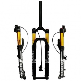 FGVBC Mountain Bike Fork Suspension Fork Bike, Air Fork 27.5" 29" Bike Suspension Fork MTB 1-1 / 8" Straight Steerer 100mm Travel 15x100mm Axle Remote Lockout Bicycle Fork