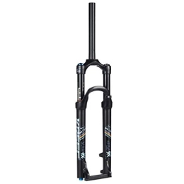 FGVBC Spares Suspension Fork Bike, Bike Suspension Fork 26 / 27.5 / 29 inch Rebound Adjust Air Pressure Fork MTB QR 9mm Travel 120mm Crown Lockout Ultralight 1-1 / 8'' 1650g