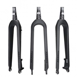 FGVBC Spares Suspension Fork Bike, Carbon Fiber Mountain Bikes Fork Tapered Rigid Bicycle MTB Fork Parts 26 / 27.5 / 29 Er Inch Accessories