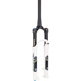 FGVBC Spares Suspension Fork Bike, MTB Double Chamber Suspension Fork, Cycling Air Fork 26" / 27.5 / 29 Inch Aluminum Alloy Disc Brake Damping Adjustment Cone Tube 1-1 / 8" Travel 100mm