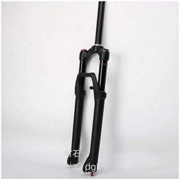 QHYXT Mountain Bike Fork Suspension Fork MTB Bike Air Suspension Fork 27.5 Inch Straight Tube 28.6mm Double Air Chamber Disc Brake QR 9mm Travel 100mm Manual ABS Lock XC Bicycle 1800g