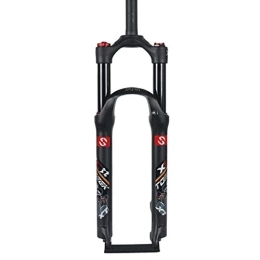 DaMuZ Mountain Bike Fork Suspension Fork，MTB Front Fork 26 27.5 29 Inch Mountain Bike Shock Absorber Ultralight Road Bike Fork Mountain Bike Shock Fork Travel: 100mm Straight Tube 28.6mm A, 27.5 inches