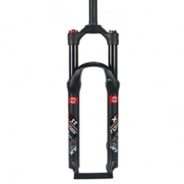 DaMuZ Mountain Bike Fork Suspension ForkMTB Front Fork 26 27.5 29 Inch Mountain Bike Shock Absorber Ultralight Road Bike Fork Mountain Bike Shock Fork Travel: 100mm Straight Tube 28.6mm A, 27.5 inches