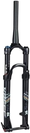 SJHFG Spares Suspension Forks 26 27.5 29 Inch Bicycle Suspension Fork, Smart Lock Out Damping Adjust Bike Front Fork 1-1 / 8" Disc Brake MTB Air Fork Accessories (Color : Black, Size : 29inch)