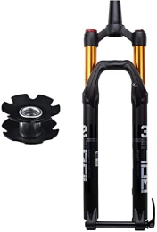 SJHFG Mountain Bike Fork Suspension Forks 27.5 / 29inch MTB Bike Fork, Rebound Adjust Thru Axle 15 * 110mm Solo Air Suspension Tapered Tube RL / LO Quick Release Travel 100mm Accessories (Color : Tapered Hand, Size : 27.5INCH)
