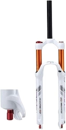 SJHFG Spares Suspension Forks Bicycle Fork 26 Inch MTB, Suspension Forks 1-1 / 8" Mountain Bike 27.5 Inch Alloy Shock Absorber Travel 120mm AIR Fork Accessories (Color : White, Size : 26 inch)