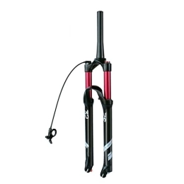 SJHFG Spares Suspension Forks Mountain Bike Air Front Fork MTB 26 27.5 29 inch, QR-9x100mm Lightweight Alloy 140mm Travel Bicycle Suspension Fork Accessories (Color : Tapered Remote Lockout, Size : 27.5 inch)