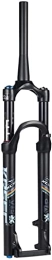 SJHFG Mountain Bike Fork Suspension Forks Mountain Bike Suspension Fork 26" 27.5" 29", Tapered 1-1 / 8" Lightweight MTB Cycling Air Fork Shock Absorber Travel 120mm Accessories (Color : Black, Size : 26 inch)