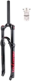 SJHFG Mountain Bike Fork Suspension Forks MTB Suspension Fork 26 27.5 29 Inch, 1-1 / 8" Straight Alloy Air Fork for Mountain Bike Unisex Accessories (Color : Black red, Size : 27.5 inch)
