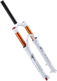 SJHFG Mountain Bike Fork Suspension Forks MTB Suspension Front Fork 26 27.5 inch, Air Forks Straight 1-1 / 8" Manual Lockout 9mm QR for Mountain Bike Accessories (Color : White, Size : 27.5 inch)