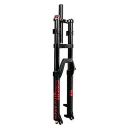 SJHFG Mountain Bike Fork Suspension MTB fork 27.5 / 29 inches, Hydraulic mountain bike fork 1-1 / 8"straight tube Unisex 160mm spring damping adjustment fork (Color : Red, Size : 27.5 inch)
