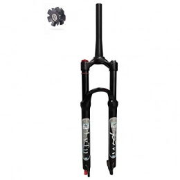 TYXTYX Mountain Bike Fork Tapered MTB Forks 26 / 27.5 / 29 Inch Air Shock Absorber Lightweight Alloy Suspension 9mm QR Bicycle Front Fork Black (Color : Manual Lockout 120mm Travel, Size : 27.5")