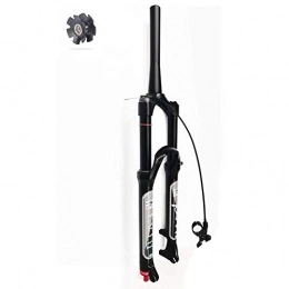 TYXTYX Mountain Bike Fork Tapered MTB Forks 26 / 27.5 / 29 Inch Air Shock Absorber Lightweight Alloy Suspension 9mm QR Bicycle Front Fork Black (Color : Remote Lockout 120mm Travel, Size : 29")