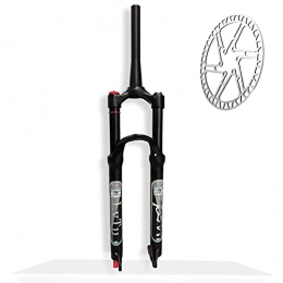 TBJDM Spares TBJDM 140mm travel 26 27.5 29 inch MTB front fork, straight / conical tube disc brake Mountain bike suspension fork black with 160mm rotor