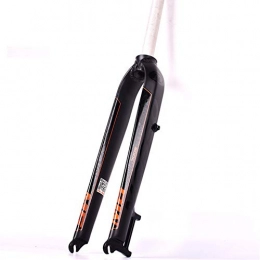 TIANPIN Spares TIANPIN Mountain Bike Front Fork Suspension Hard Fork Without Shock Hard Fork Straight Tube 26 27.5 29 Inch Universal Ultra-light Reflective, Black-Orange