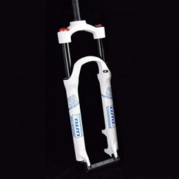 TIANPIN Spares TIANPIN Suspension Front Fork, 26 / 27.5 / 29 Inch Shoulder Control, Mountain Bike Shock Absorber Front Fork, White-blue-standard, 26