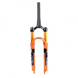 TianyiTrade Mountain Bike Fork TianyiTrade 26 27 29 Inch Bike Tapered Suspension Fork, Magnesium Alloy Disc Brake Air Fork 1-1 / 8" Travel 100mm (Design : A, Size : 26 inch)