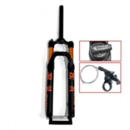TianyiTrade Mountain Bike Fork TianyiTrade 27.5" 29" Bike Air Suspension Fork Alloy Travel 100mm 1-1 / 8" for MTB Road Bicycle Remote Quick Lock (Color : Black, Size : 29INCH)