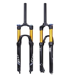 TISORT Spares TISORT 26 / 27 / 29 In 1-1 / 8 MTB Suspension Air Fork Straight Mountain Bike Forks Crown Lockout 9 * 100mm QR Bicycle Front Fork (Size : 27.5")