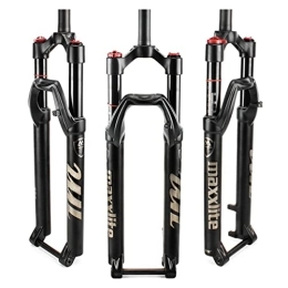 TISORT Mountain Bike Fork TISORT 26 27.5 29Inch Bike Suspension Air Fork 15 X 100 Mm Axle 1-1 / 8" Straight Tube Manual Remote Lockout Bicycle Forks MTB Front Fork (Color : Black straight, Size : 29")