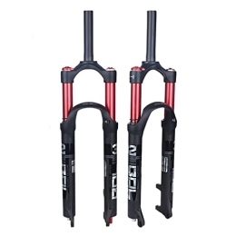 TISORT Mountain Bike Fork TISORT Rebound Adjust MTB Suspension Forks 26 27.5 29 Inch Mountain Bike Air Fork Aluminum Alloy Front Fork AM XC DH Mountain Road Bicycle (Color : Red, Size : 27.5")