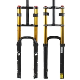 TOMYEUS Spares TOMYEUS 26 Inch MTB Suspension Forks Snowmobile / ATV Fork 135mm, Double Shoulder Downhill Mountain Bike Shock Absorber DH / AM Fork for 4.0 Tire (Color : Gold, Size : 26 ER)
