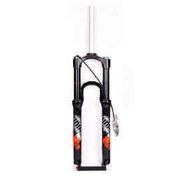TOMYEUS Mountain Bike Fork TOMYEUS Mountain Suspension Forks 27.5 Inch, Aluminum Alloy Road Bike Cycling Straight Tube 1-1 / 8" Disc Adjustable Damping Travel 120mm (Color : B, Size : 27.5 inch)