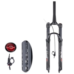 TS TAC-SKY Spares TS TAC-SKY 26 / 27.5 / 29inch Straight / Tapered Tube Bicycle Accessories MTB Air Fork Suspension Bicycle Front Suspension Travel 120mm (Color : Black, Size : 27.5 Tapered Remote)