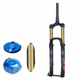 TS TAC-SKY Mountain Bike Fork TS TAC-SKY Bicycle Rebound Adjustment Suspension 175mm Travel MTB Fork Bike Suspension Fork XC DH AM Down Hill Thru Axle Boost Fork (Color : Gold, Size : 27.5 Tapered Manual)