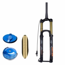 TS TAC-SKY Mountain Bike Fork TS TAC-SKY Bicycle Rebound Adjustment Suspension 175mm Travel MTB Fork Bike Suspension Fork XC DH AM Down Hill Thru Axle Boost Fork (Color : Gold, Size : 27.5 Tapered Remote)