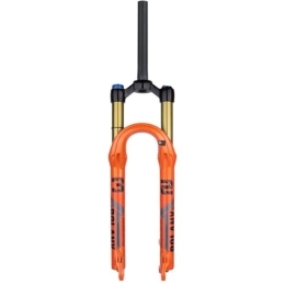 TS TAC-SKY Spares TS TAC-SKY Bike Air Fork 27.5 / 29inch 120mm Travel Oil Air Suspension Lightweight Magnesium Alloy Quick Release Bicycle Fork (Color : Orange, Size : 27.5 inch Straight Manual)