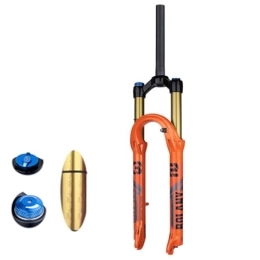 TS TAC-SKY Mountain Bike Fork TS TAC-SKY Lightweight Fork Air Suspension Magnesium Alloy Quick Release Bicycle Fork 27.5 / 29inch 120mm Travel Oil Air Bike (Color : Orange, Size : 27.5 inch Straight Manual)