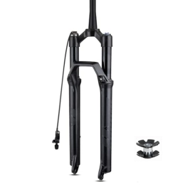 TS TAC-SKY Mountain Bike Fork TS TAC-SKY Mountain Bike Fork 34mm Tube Damping Shock Absorption Air Fork 120mm Travel 27.2 29 MTB Suspension Fork Straight / Tapered (Color : 27.5 Tapered Remote)