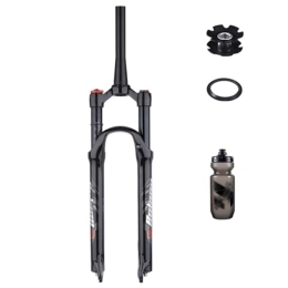 TS TAC-SKY Mountain Bike Fork TS TAC-SKY MTB Air Fork Suspension Bicycle Front Suspension Mountain Bike Forks Shock Absorbing Pneumatic 26 / 27.5 / 29 Inch Forks Inch Shock Absorbing Forks (Color : Black, Size : 26 Tapered Manual)