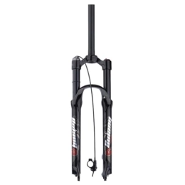 TS TAC-SKY Mountain Bike Fork TS TAC-SKY MTB Air Fork Suspension Bicycle Front Suspension Travel 120mm 26 / 27.5 / 29inch Straight / Tapered Tube Bicycle Accessories (Color : Black, Size : 26 Straight Remote)