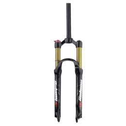 TS TAC-SKY Mountain Bike Fork TS TAC-SKY MTB Air Fork Suspension Bicycle Front Suspension Travel 120mm 26 / 27.5 / 29inch Straight / Tapered Tube Bicycle Accessories (Color : Gold, Size : 27.5 Straight Manual)