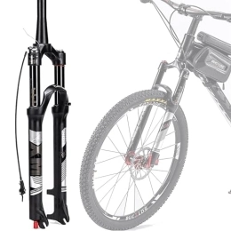 TS TAC-SKY Mountain Bike Fork TS TAC-SKY MTB Air Suspension Fork 120mm Travel 26 / 27.5 / 29inch Mountain Bike Fork Remote / Manual Lockout 9mm QR Bicycle Fork (Color : B701-RL-Tapered-27.5)