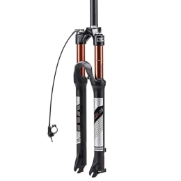 TS TAC-SKY Mountain Bike Fork TS TAC-SKY MTB Fork 120mm 140mm Bicycle Air Suspension Fork Straight / Tapered Mountain Bike Fork Quick Release RL / LO (Color : B701-RL-Straigh-27.5)