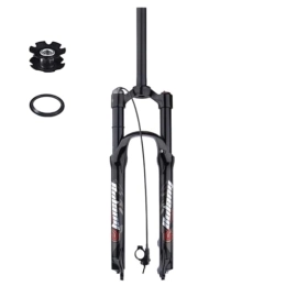 TS TAC-SKY Spares TS TAC-SKY Travel 120mm 26 / 27.5 / 29inch Straight / Tapered Tube Bicycle Accessories MTB Air Fork Suspension Bicycle Front Suspension (Color : Black, Size : 26 Straight Remote)
