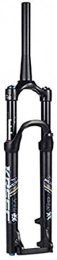 TXOZ - Q MTB suspension bike forks, 27.5 mountain bike suspension fork 1-1/8 magnesium alloy air damper, orange-27.5 inch, size: 27.5 inch (size: 27.5 inch)