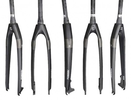 TYBXK Spares TYBXK Bike Front Fork Full Carbon Fiber Mountain Bike Fork Hard Fork Fit Disc Brake Matte 1-1 / 8 28.6mm Fork Bicicleta 26ER 27.5ER 29ER (Color : GRAY 26ER)