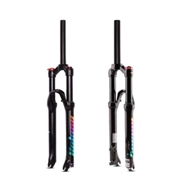 TYXTYX Mountain Bike Fork TYXTYX Mountain Bike Damping Front Fork 26 / 27.5 / 29 Inches，Colorful Label Magnesium Alloy Air Fork Shock Absorber