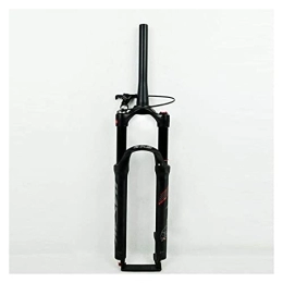 TYXTYX Mountain Bike Fork TYXTYX Mountain Bike Suspension Fork Tapered Oil Air Fork 26 / 27.5 / 29 Inch Damping Springback Knob Adjustment Remote Lockout Aluminum Alloy Tube Disc Brake CN (Color : Matte Black, Size : 26")