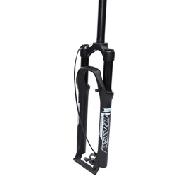 TYXTYX Spares TYXTYX Suspension Bike Forks Bike Suspension Fork Mountain Bike Front Fork lock front fork shoulder control wire control black inner tube magnesium alloy gas(26 inches), black, Wire-control