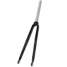 TYXTYX Suspension Bike Forks, Mountain Bike Front Fork Bike Suspension Fork Carbon fiber 700C front fork aluminum alloy(Colour: Black)