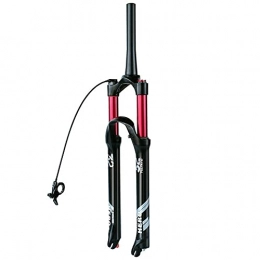 Uioy Mountain Bike Fork Uioy 26 / 27.5 / 29 inch Mountain Bike Suspension Fork, MTB Air Front Fork Shock Absorber with Damping Adjustment, Travel 140mm (Color : Tapered Remote, Size : 29 inch)