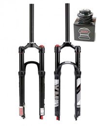 BUCKLOS Mountain Bike Fork UK-STOCK26 27.5 29 in MTB Air Fork Rebound Adjustment with Headset, 120mm Travel Bike Suspension Forks Disc Brake, 28.6mm Straight Tube Threadless Mountain Bicycle Shock Absorber fit XC / AM / FR