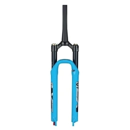 UKALOU Spares UKALOU 26 27.5 29 Mountain Bike Suspension Forks Travel 100mm MTB Air Fork Rebound Adjustable 39.8mm Tapered Fork QR 9mm Manual Lockout (Color : Blauw, Size : 27.5'')