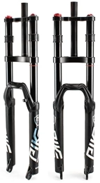 UKALOU Mountain Bike Fork UKALOU Bicycle Suspension Fork 27.5 / 29" for Mountain Bike DH Air Double Shoulder Downhill Abseiling Shock Absorber Straight Tube Ultralight Bicycle Shock Absorber Rebound Adjustment